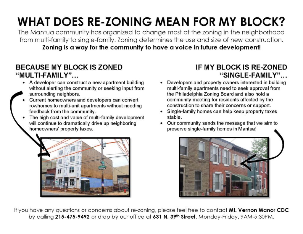Mantua Community ReZoning Meeting with Councilwoman Blackwell, June 2