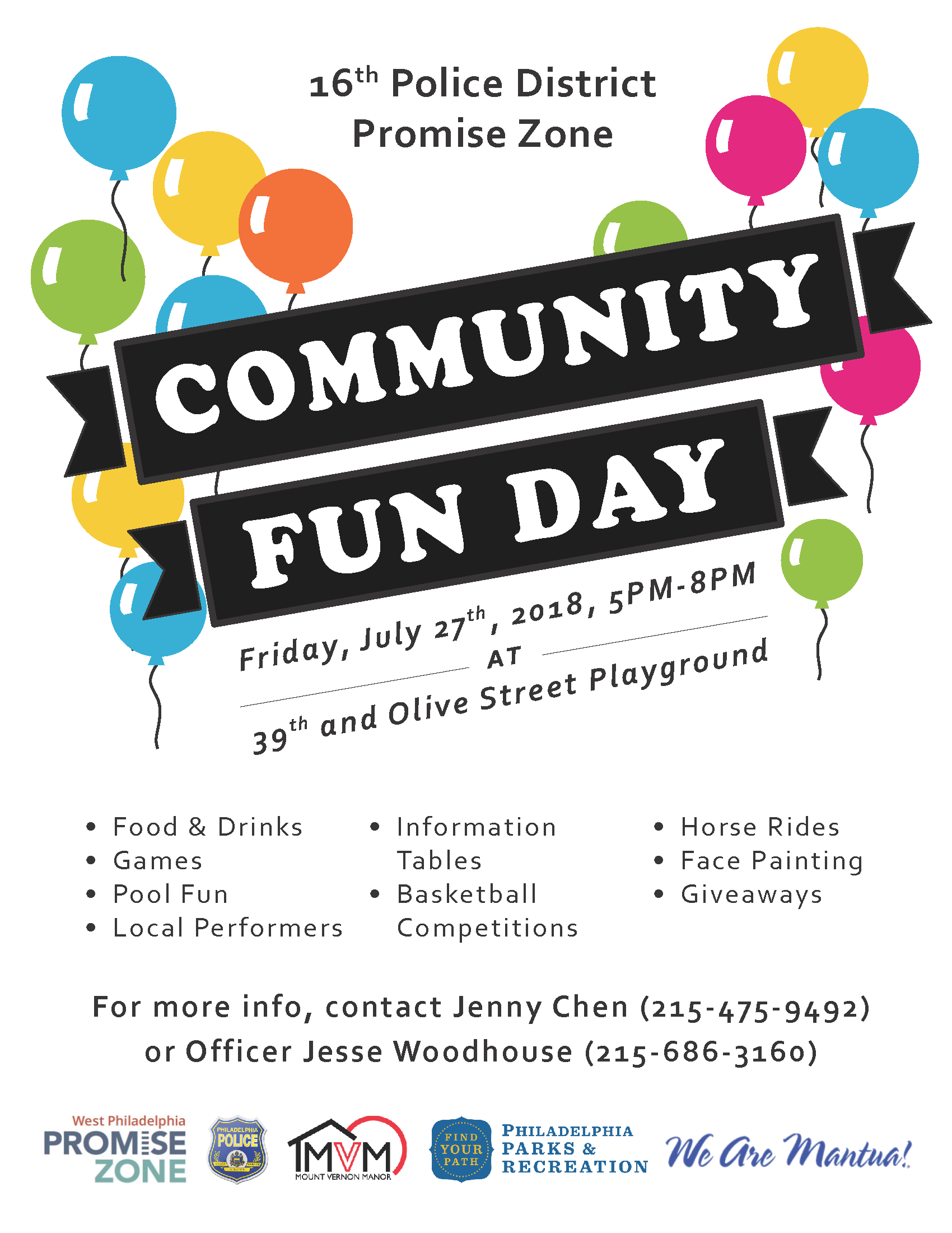 Community Fun Day 2018 Flyer